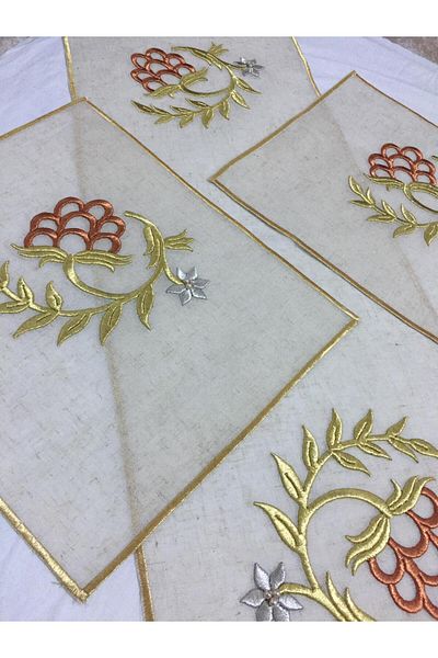 GELİNCİK ÇEYİZ TASARIM Silk Fabric Living Room Set