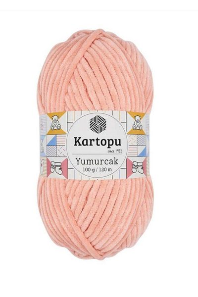 Kartopu Yumurcak (5 Pcs) Velvet String No 218 Light Salmon