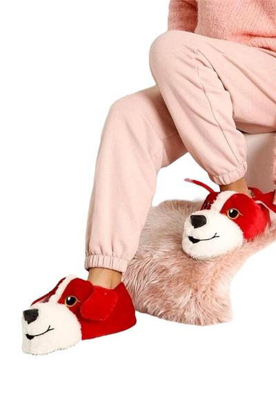 Liger Red Unisex Cute Dog Figure Non-Slip Base Home Sleeve