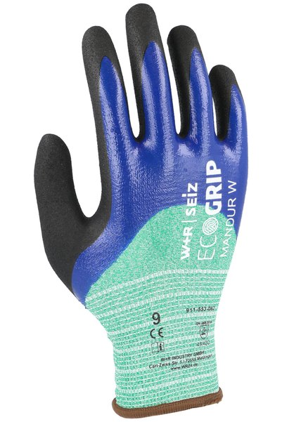2A İş Güvenliği Kişisel Koruyucu Donanımlar 2A WR Ecogrip Mandur W C Kesilmez 3/4 Kaplı Köpük Nitril Eldiven