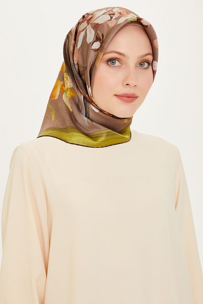 Armine Φουλάρι 2024 Φθινόπωρο και Χειμώνας Dj Pure Silk 9215d - S (Sura) - E24k9215d01-2