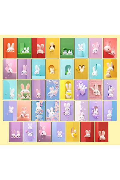 TELLGRAF Cute Animals Themed Postcard Set (10X15 cm 39 Pieces)