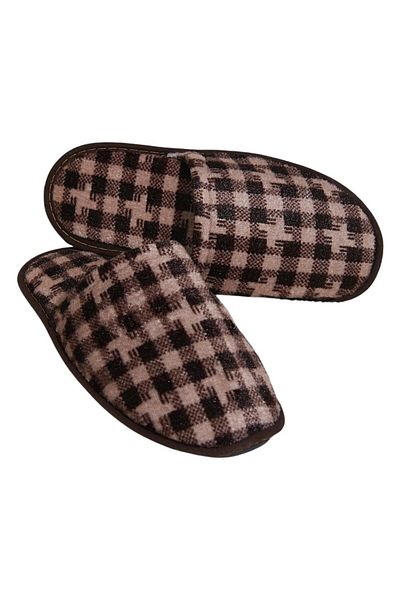 Liger Men's Winter House Slippers - Beige and Brown