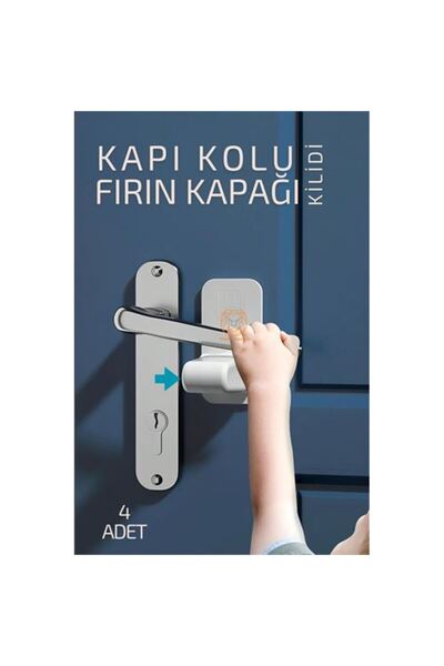 Skygo Çocuklara Kapı Kolu Ve Fırın Kapağı Güvenlik Kilidi