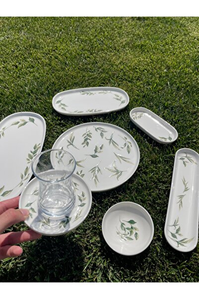 İpek PORSELEN 6 KİŞİLİK 29 PARÇA KAHVALTI TAKIMI