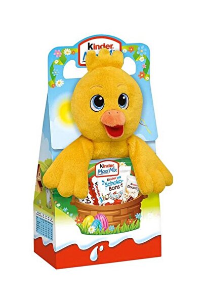 Kinder Maxi Mix 4 Farklı Çikolata Kutusu Civciv Peluş 133 g