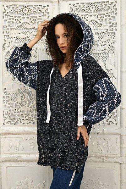 DQMANE Dq 222257 Model Knıtwear - Relaxed Cut Sweater