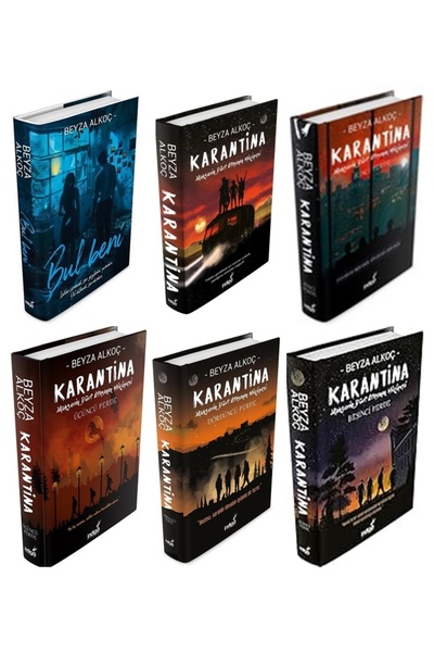 İndigo Kitap Bul Beni + Karantina 1 -2 -3 -4 -5 Ciltli   6 'lı Set Beyza Alkoç