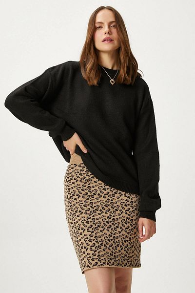 Ritnice Fusta de damă Safari Leopard Knitwear