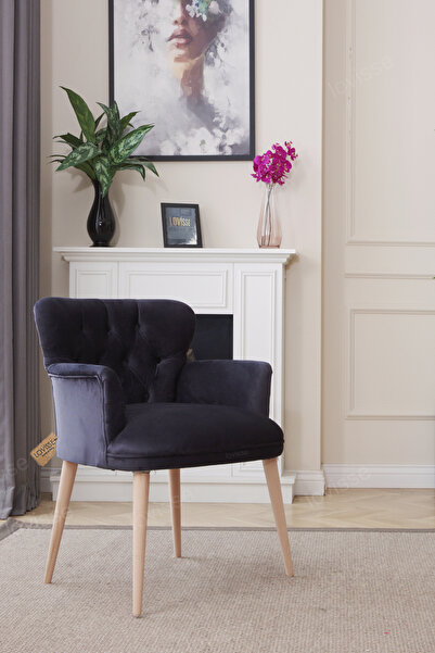 LOVİSSE HOME Handmade Chester Kapitone Berjer, Tekli Koltuk, Ofis, Misafir, Bekleme, Balkon, Koltuğu, Sandalye