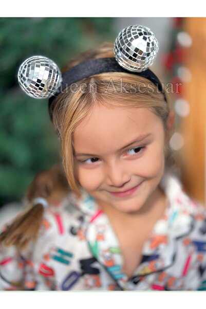 QUEEN AKSESUAR Disney 100. yıl özel lüks tasarım ayna camlı disko toplu kulaklı tacı Minnie Mickey mouse fare taç