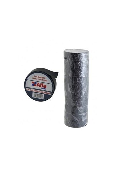 Royaleks Group Black Alpha Tape Royaleks 10 Pack - Electrical Tape Hrd015