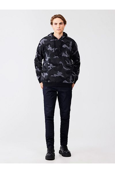Ltb Camouflage Patterned Anthracite Sweatshirt