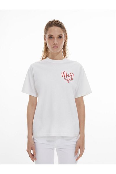 Ltb Tricou cu slogan alb