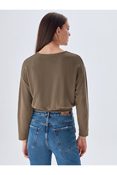 Ltb Round Neck Green Sweatshirt