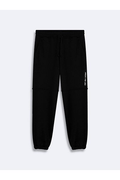 Ltb Μαύρη φόρμα Straight Jogger Regular Fit