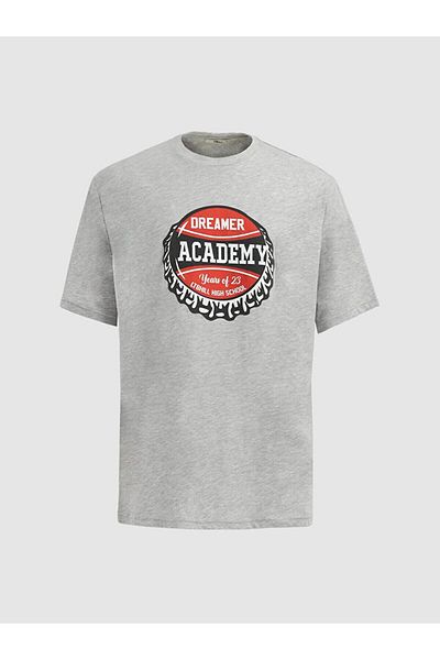 Ltb Gray Printed T-Shirt