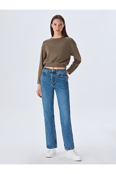 Ltb Round Neck Green Sweatshirt