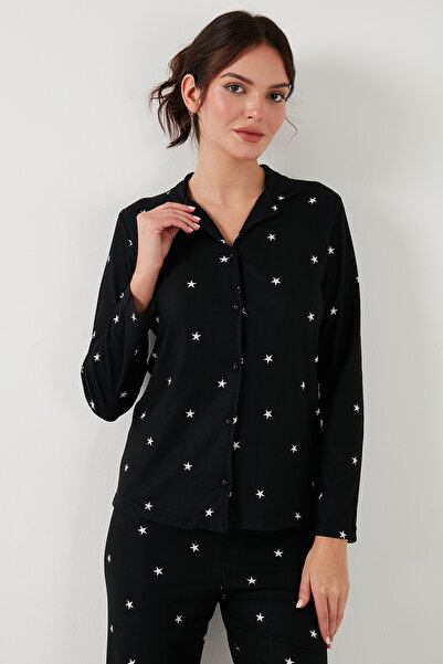 Lela Apaş Yaka Стрейч Піжамний Комплект - Еластичний Пояс, Regular Fit Піжама 65720501