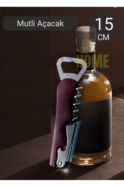 Jet's Home Stainless Corkscrew Steel Bottle Opener - Multi, 13 cm