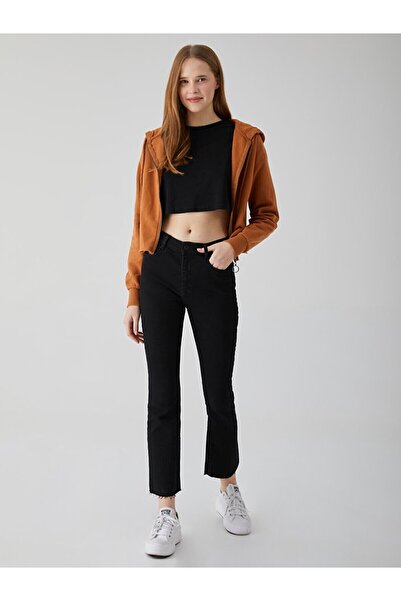 Ltb Kapüşonlu Kahve Rengi Hırka