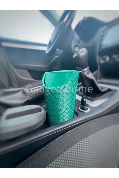 gadget gurme In-Vehicle Trash Can Cup Holder