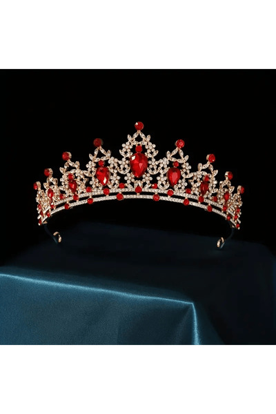 Eva Flore Red Stone Henna Night - Maternity Crown - Engagement Crown