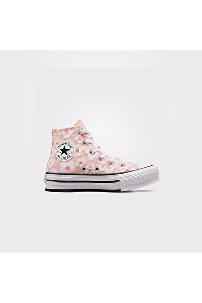 Converse Chuck Taylor All Star Lift Platform Floral Embroidery Çocuk Pembe Sneaker
