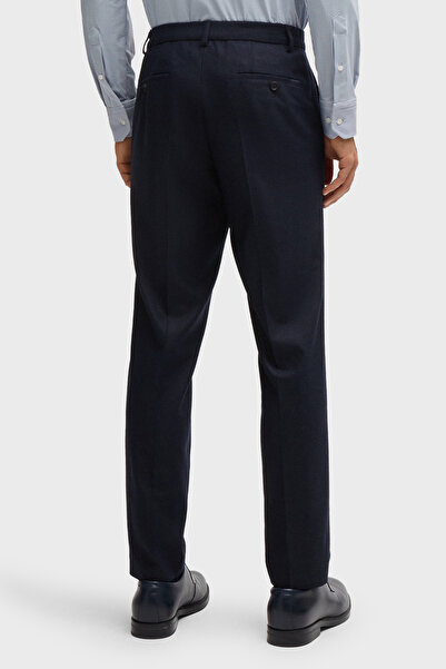BOSS Yünlü Streç Flanel Slim Fit Normal Bel Pantolon Erkek PANTOLON 50530644 405