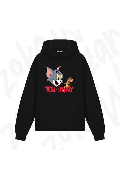 ZOKAWEAR Tom and Jerry Custom Design Printed Hooded Sweatshirt