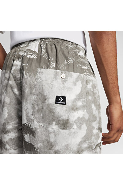 Converse Classic Desenli Erkek Gri Şort