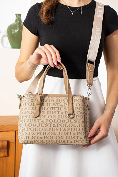 Just Polo Women's Hand and Shoulder Bag New Season Shoulder Bag Size: 18 X 25 cm
