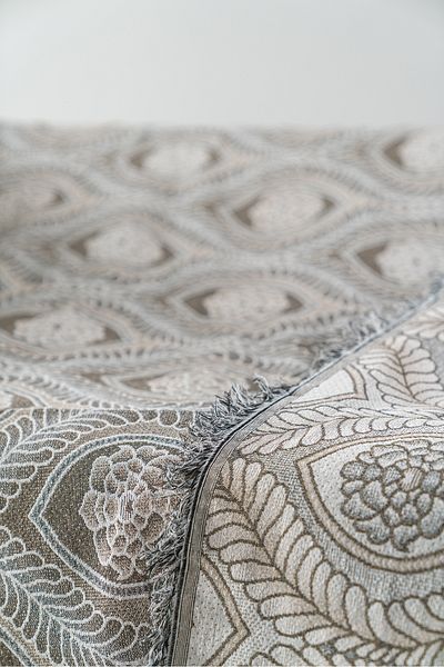 Rell Home غطاء أريكة فاخر من القطن غير قابل للانزلاق - شال أريكة متعدد الأغراض