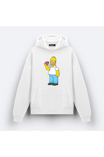 ZOKAWEAR Hanorac cu glugă cu imprimeu The Simpsons Homer Jay Simpson 2 Design