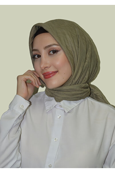 HeavenlyScarfs Bambu Crash Eşarp Haki