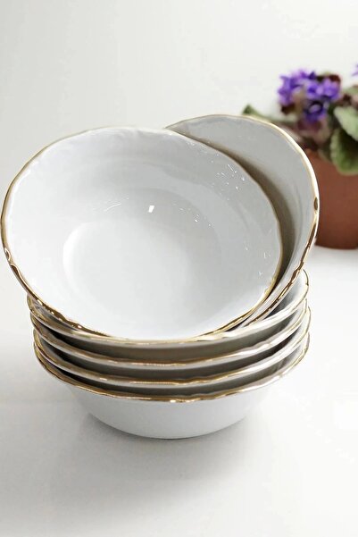 Porland Gold Gilding 14cm Bowl Set of 6