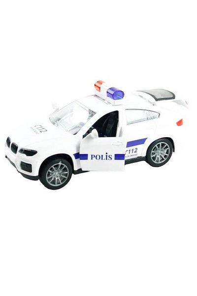 Bigelal سيارة الشرطة البلاستيكية الاحتكاكية - JW567-062