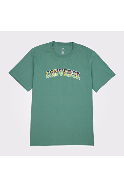 Converse Floral Erkek Yeşil T-Shirt