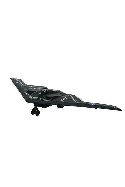 Wovna HW777-20 - طائرة معدنية قابلة للسحب مع صوت وضوء - أسود