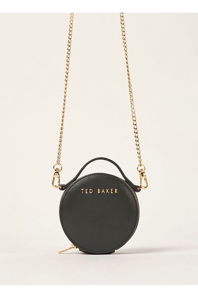 Ted Baker Black strap cross round small bag 8267