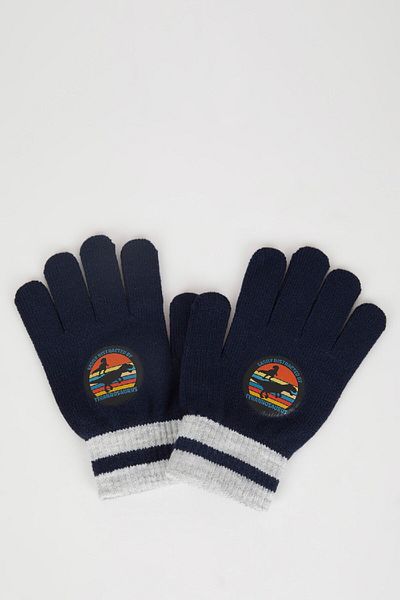 DeFacto Bedruckte Strickhandschuhe für Jungen S0406a624wn