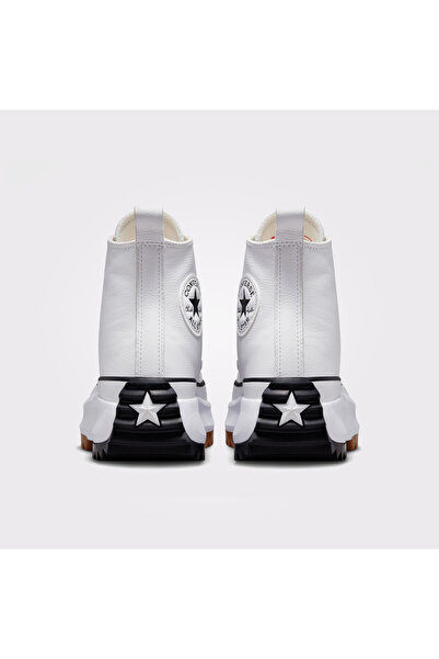 Converse Run Star Hike Platform Foundational Leather Unisex White Sneaker