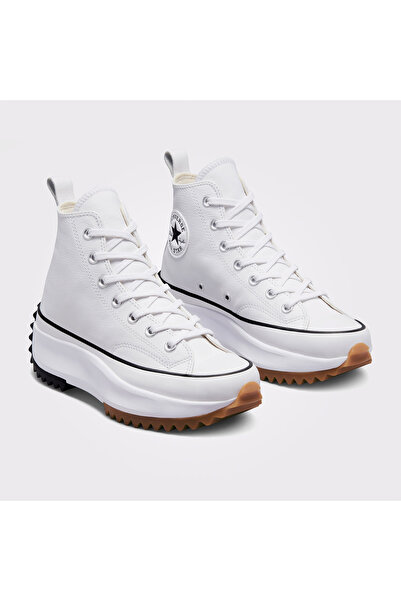 Converse Run Star Hike Platform Foundational Leather Unisex White Sneaker