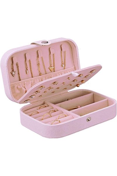 COOYA Multi-function Jewelry Storage Box, Portable Fresh And Simple Girl Earrings Plate, for Women Girls