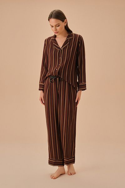 SUWEN Slim Masculine Pajama Set