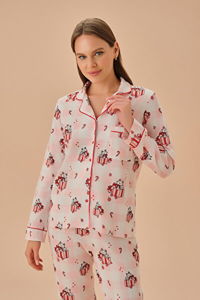 SUWEN Catmass Maskülen Pijama Takımı