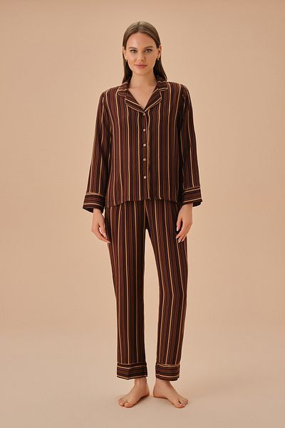 SUWEN Slim Masculine Pajama Set