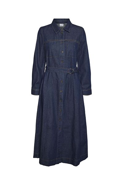 Vero Moda Jeanskleid VMVIO Langes Kleid