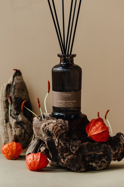 Echoes Candle & Scent Lab. Pumpkin Spice Latte Kokulu Çubuklu Oda Kokusu 200 ml