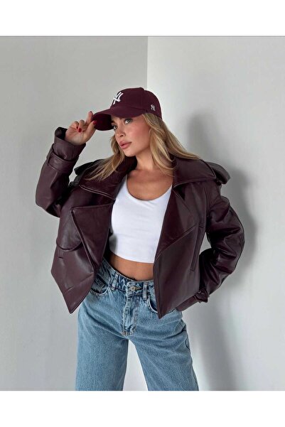 sinemkivanc co Značka Model Premium Quality Claret Red Jacket